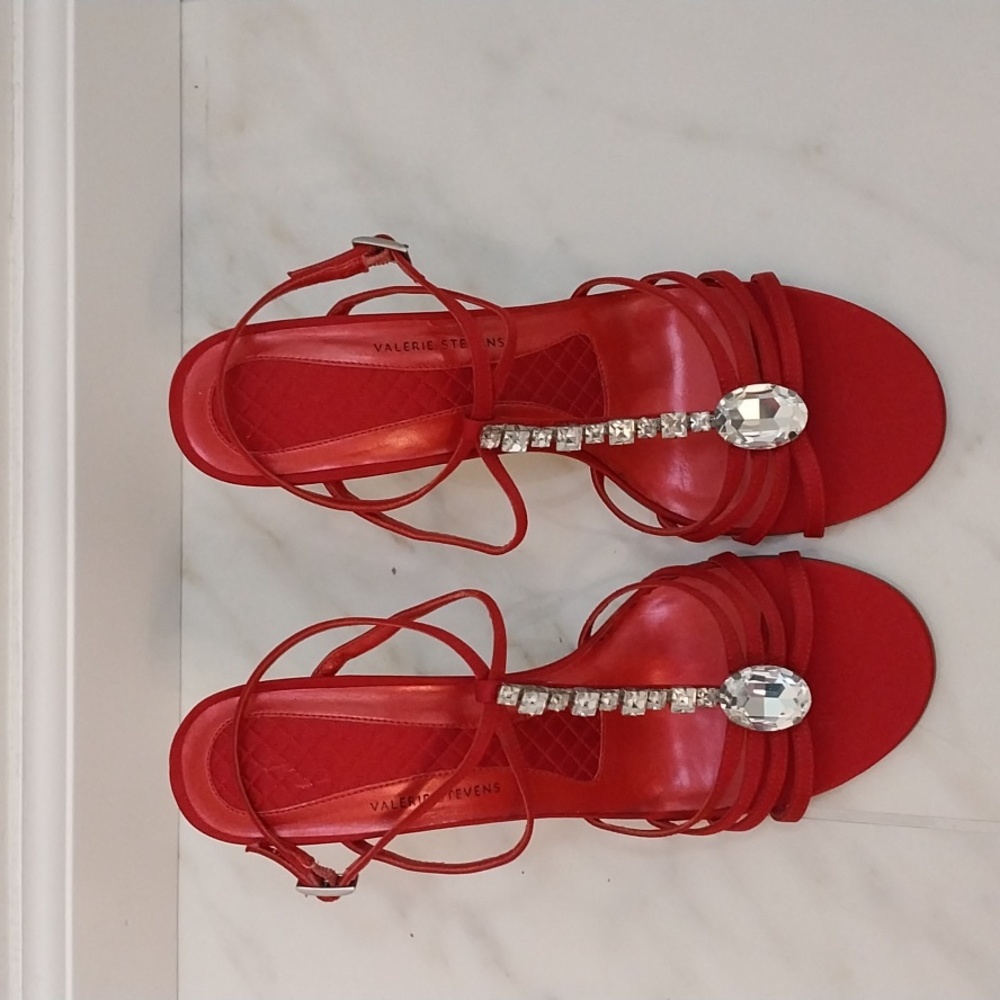 Red High Heel Shoes Valerie Stevens 8 1/2
